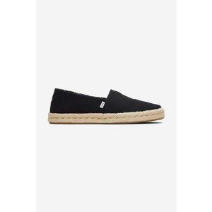 Toms espadrile Toms Alpargata Rope 2.0 10019875 BLACK culoarea negru imagine