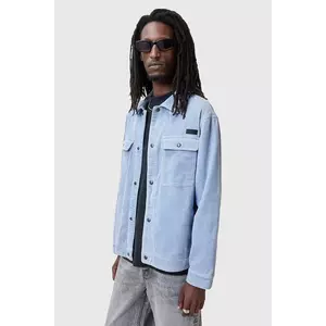 AllSaints camasa din velur CASTLEFORD cu guler clasic, relaxed, M084OB imagine