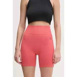 P.E Nation pantaloni scurți de antrenament Restore Seamless culoarea portocaliu, neted, high waist, 243S296 imagine