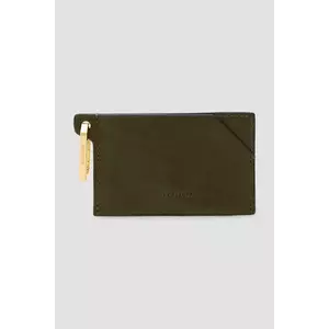 AllSaints carcasa din piele HEX CARDHOLDER culoarea verde, W398XB imagine