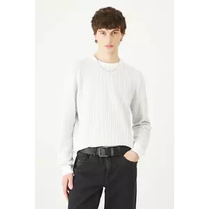 Medicine pulover de bumbac culoarea gri, light imagine