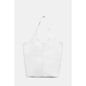 Answear Lab poseta de piele culoarea alb imagine