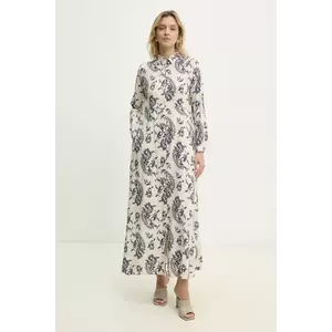 Answear Lab rochie culoarea bej, maxi, evazată imagine