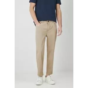 Medicine pantaloni culoarea bej, drept imagine