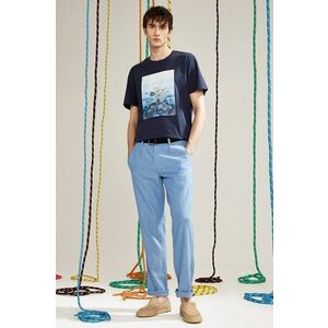 Medicine tricou din bumbac culoarea albastru marin, cu imprimeu imagine