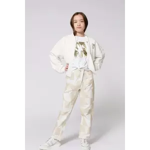 Dkny geaca bomber pentru copii culoarea alb, D62284 imagine