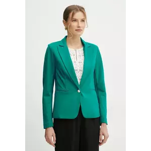 Morgan sacou VELO culoarea verde, un singur rand de nasturi, neted, VELO imagine