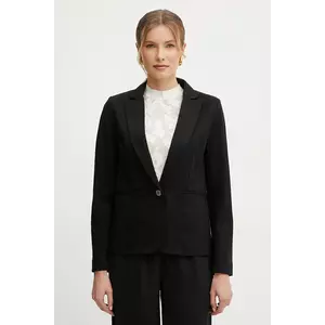 Morgan sacou VELO culoarea negru, un singur rand de nasturi, neted, VELO imagine