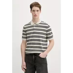 Marc O'Polo polo de bumbac barbati, culoarea bej, modelator, 522206853040 imagine