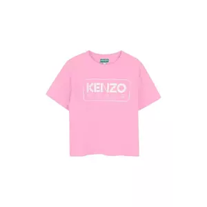 Kenzo Kids tricou de bumbac pentru copii culoarea roz, K61064 imagine