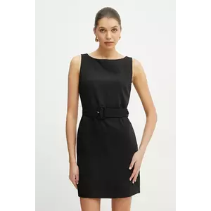 Silvian Heach rochie PLINA culoarea negru, mini, mulată, GPP25395VE imagine