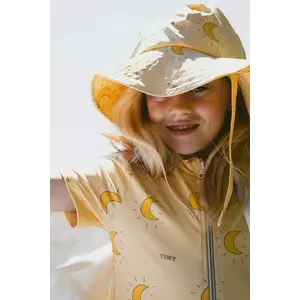 Tinycottons costum de baie dintr-o bucată pentru copii MIDNIGHT SUN SWIMSUIT culoarea galben, SS25-268 imagine