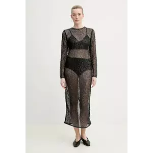 Samsoe Samsoe rochie SAMADDA culoarea negru, maxi, mulată, F25100085 imagine