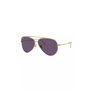 Ray-Ban ochelari de soare culoarea violet, 0RBR0101S imagine