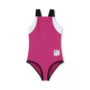 Dkny costum de baie dintr-o bucată pentru copii culoarea roz, D62250 imagine