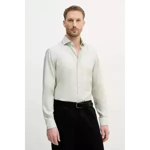 BOSS camasa barbati, culoarea gri, cu guler italian, slim, 50539203 imagine