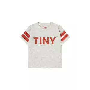 Tinycottons tricou de bumbac pentru copii STRIPES TINY TEE culoarea gri, cu imprimeu, SS25-145 imagine