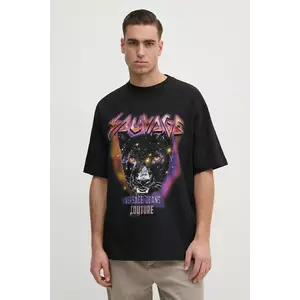 Versace Jeans Couture tricou din bumbac barbati, culoarea negru, modelator, 78GAHC04 CJ01C imagine