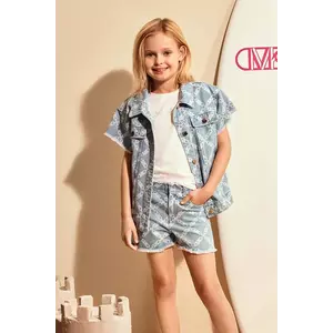 Michael Kors pantaloni scurti din denim pentru copii modelator, R30336 imagine