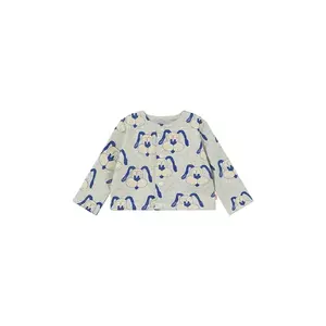 Tinycottons geaca bebe DOGS BABY JACKET culoarea gri, SS25-467 imagine