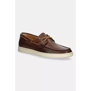 U.S. Polo Assn. mocasini de piele MIGUEL bărbați, culoarea maro MIGUEL001M/5L1 imagine