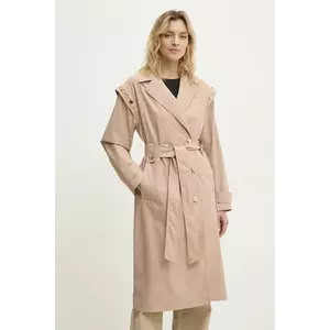 Answear Lab trenci femei, culoarea bej, de tranzitie, oversize imagine