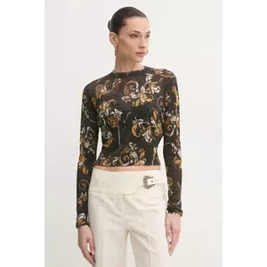 Versace Jeans Couture pulover femei, culoarea negru, light, 78HAFM21 CMN45 imagine