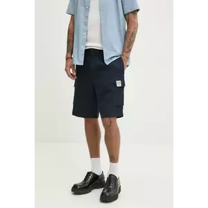Red Bull Racing x Pepe Jeans pantaloni scurti din bumbac CARGO SHORT barbati, culoarea albastru marin, RM800003 imagine