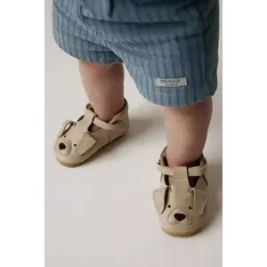 Donsje incaltaminte din piele pentru bebelusi Spark Special Shoes Golden Retriever culoarea bej, 1003011 imagine