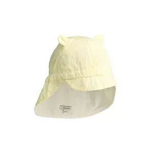 Liewood șapcă reversibilă din bumbac pentru copii culoarea galben, modelator imagine