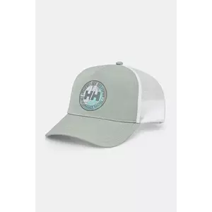 Helly Hansen sapca culoarea verde, cu imprimeu, 67520 imagine