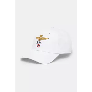 Aeronautica Militare șapcă de baseball din bumbac culoarea alb, cu imprimeu, HA1100CT2848 imagine