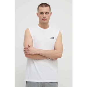 The North Face tricou barbati, culoarea alb imagine