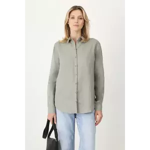 Medicine camasa de in culoarea verde, cu guler clasic, regular imagine