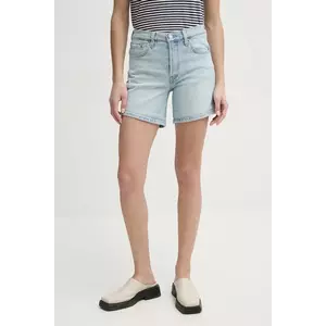 Levi's pantaloni scurti jeans femei, neted, high waist imagine