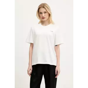 MM6 Maison Margiela tricou din bumbac femei, culoarea alb, S52GC0336 imagine