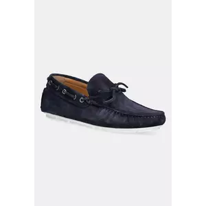 U.S. Polo Assn. mocasini din piele întoarsă PABLO bărbați, culoarea bleumarin PABLO001M/5S1 imagine