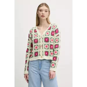 Desigual cardigan JOHANNA femei, culoarea bej, light, 25SWJF36 imagine