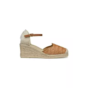 Geox espadrile D GELSA LOW culoarea maro, toc pana, D55NGE 02MLM C5006 imagine