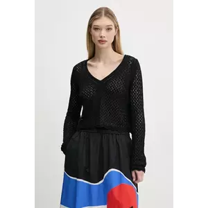 Desigual pulover FLAM femei, culoarea negru, 25SWJF23 imagine