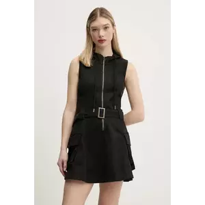 Desigual rochie ASTRID culoarea negru, mini, dreaptă, 25SWVW99 imagine