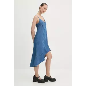 Desigual rochie din denim MUNICH mini, evazată, 25SWVD07 imagine