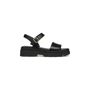 Geox sandale de piele D ADACTER S femei, culoarea negru, cu platforma, D55YVD 00043 C9999 imagine