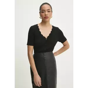 Answear Lab bluza femei, culoarea negru, neted imagine