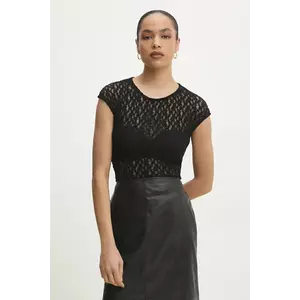 Answear Lab bluza femei, culoarea negru, modelator imagine