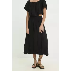 Answear Lab fustă culoarea negru, midi, evazati imagine