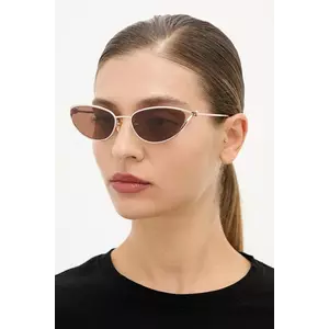 Bottega Veneta ochelari de soare femei, culoarea auriu, BV1330S imagine