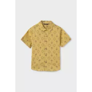 Mayoral camasa de bumbac pentru copii culoarea galben, 6138 imagine