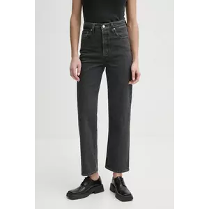 Levi's jeans RIBCAGE STRAIGHT ANKLE femei high waist 72693 imagine