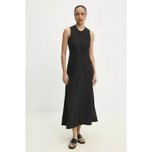 Answear Lab rochie culoarea negru, maxi, dreaptă imagine